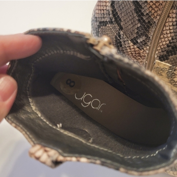 Sugar snake print booties size 8 - Picture 8 of 10